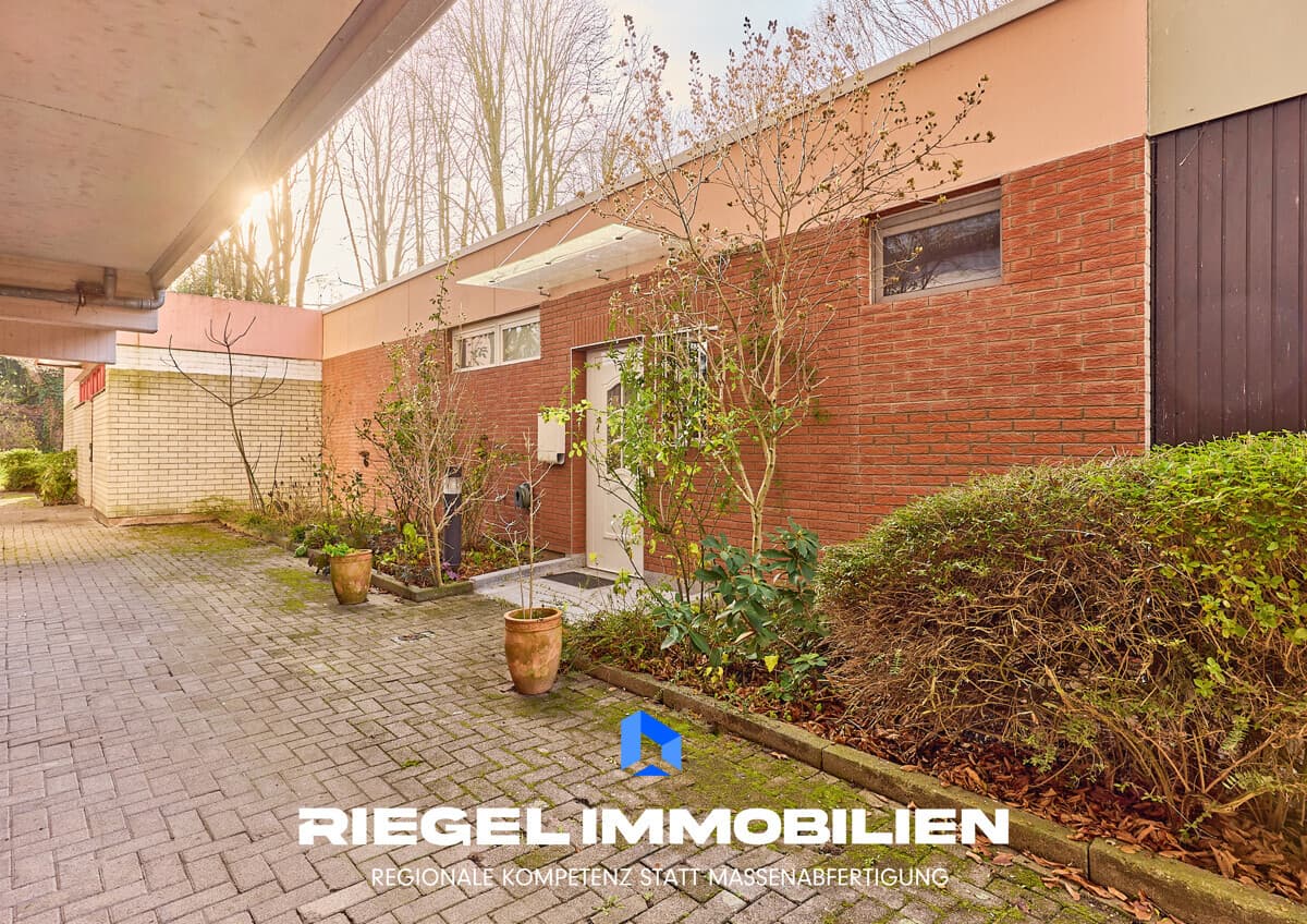 Wohnidyll direkt am Herzogenriedpark: Bungalow mit Wintergarten & 2 Bädern & TG., Mannheim