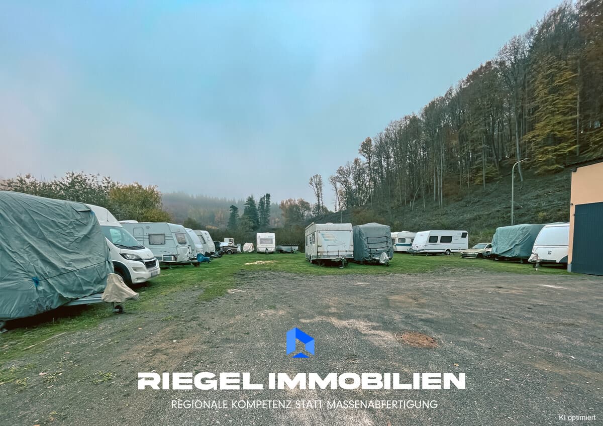 Attraktives Gewerbegrundstück mit Lagerhalle und stabilen Mieteinnahmen, Brücken